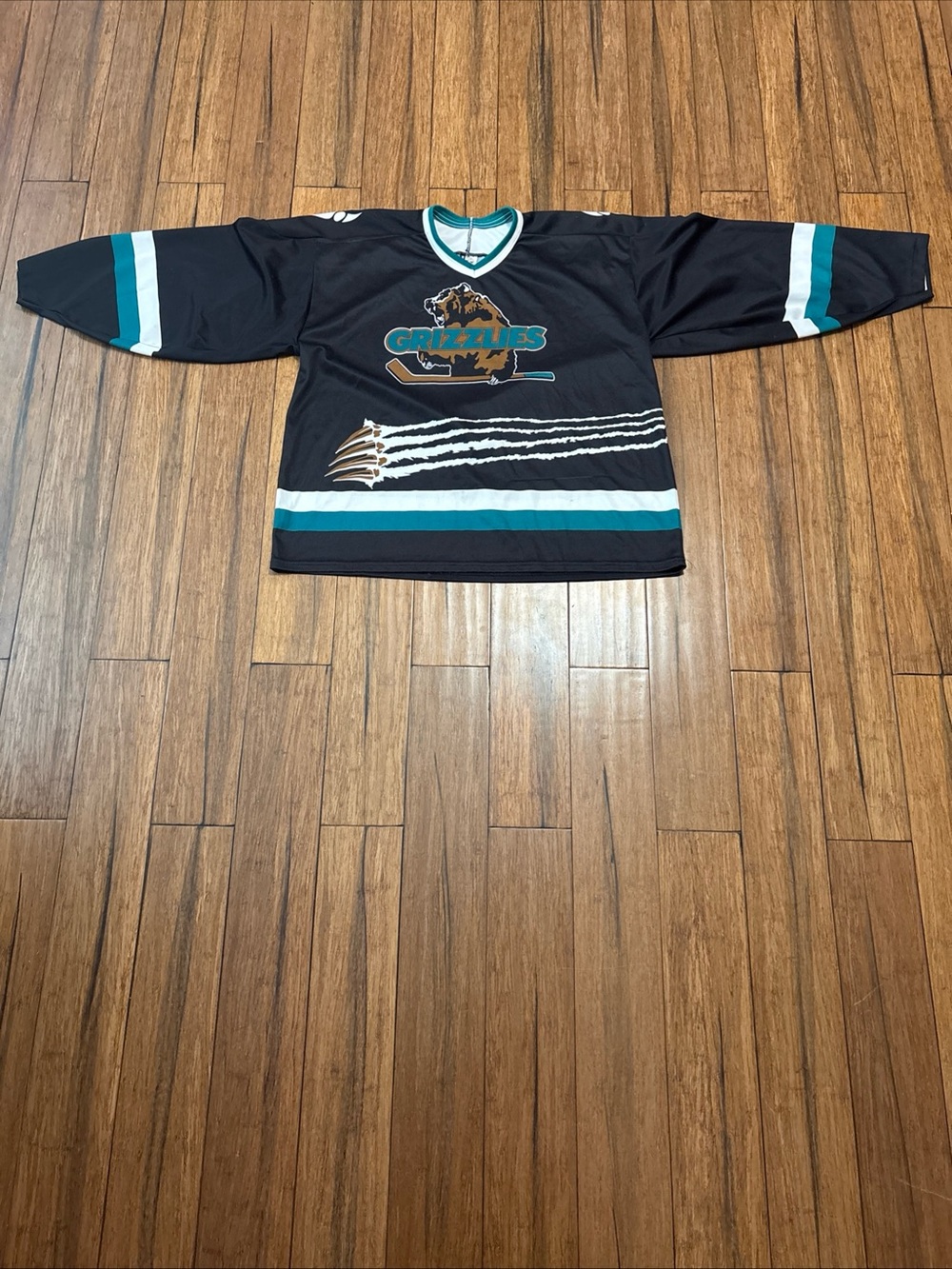 Vintage 90s Bauer Utah Grizzlies IHL Hockey Jersey Size L/XL Mens - Picture 2 of 15